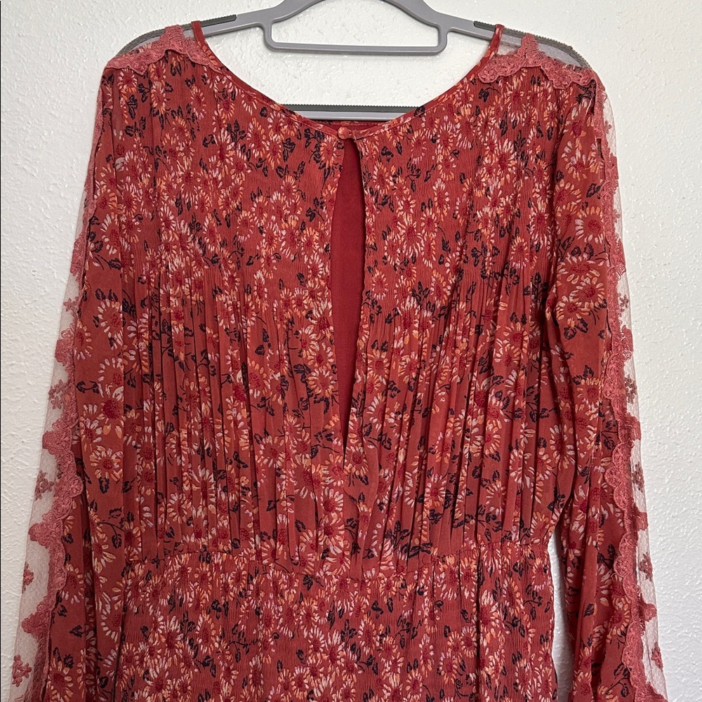 Free People Long Sleeve Midi Dress - Picture 6 of 10